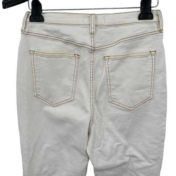 We The Free Women's White Flare Stretch Curvy Jeans Size 31 - Picture 5 of 7